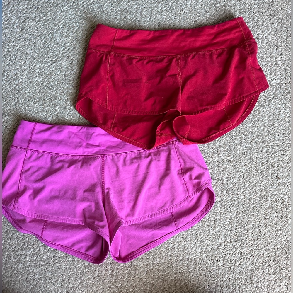 Lululemon Speed Up Shorts 2.5” Bundle